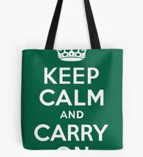 keep calm and carry on Tote Bag