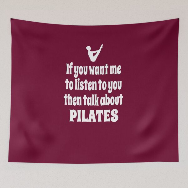 Item preview, If You Want Me To Listen To You Then Talk About Pilates designed and sold by Merch-Tees.