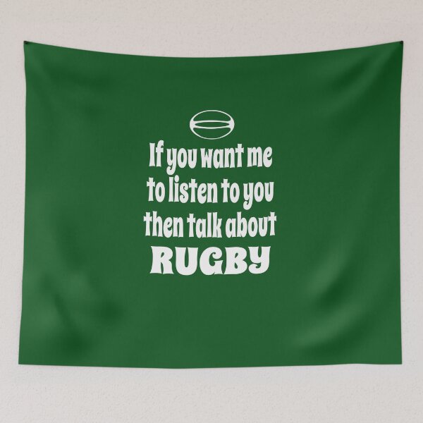 Item preview, If You Want Me To Listen To You Then Talk About Rugby designed and sold by Merch-Tees.