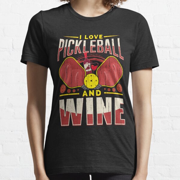 Item preview, I love Pickleball and Wine Pickle-Ball Gift designed and sold by Hananiah Merch.