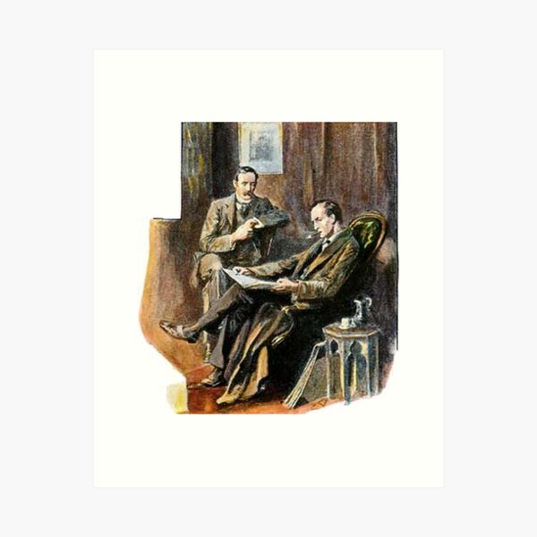 Item preview,  Sherlock Holmes Illustration designed and sold by jimbuf.