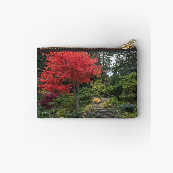 Item preview, Dainty Red Beauty - Glorious Japanese Maple by the Path designed and sold by Georgia Mizuleva.