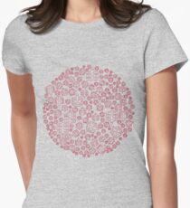 Red Biking Pedals Women's Fitted T-Shirt