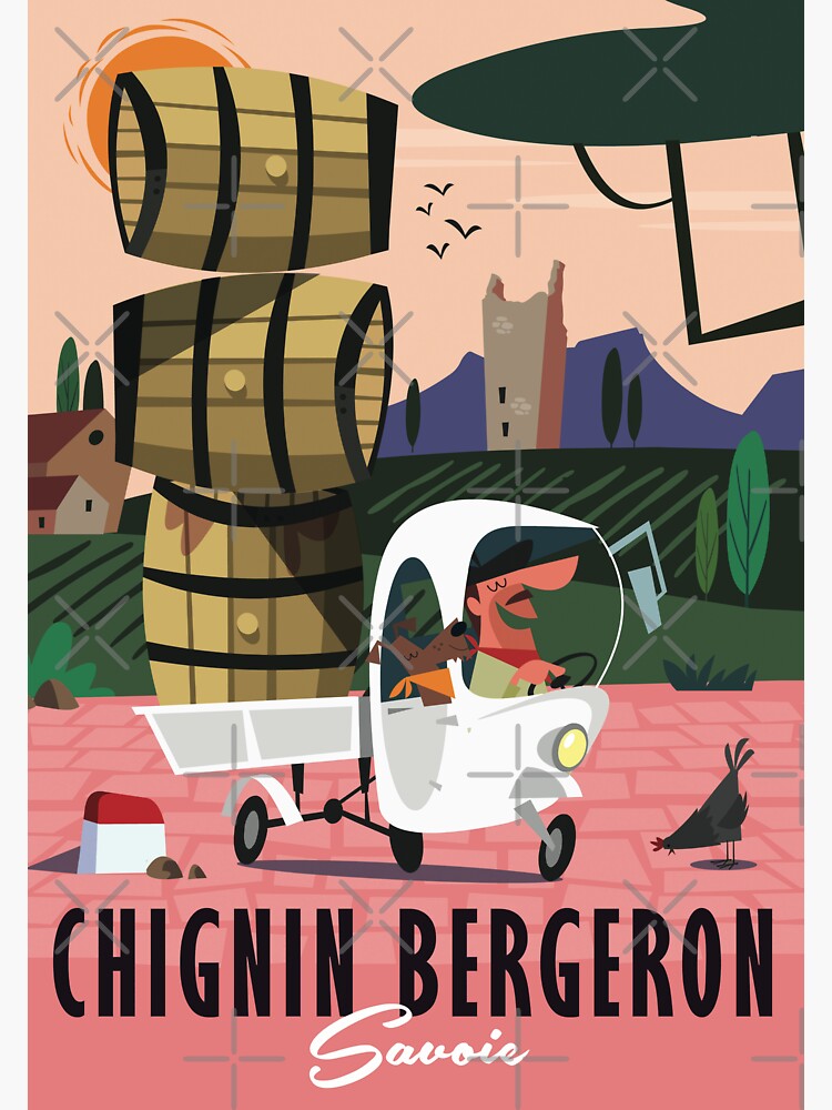 Thumbnail 3 of 3, Sticker, Chignin Bergeron poster designed and sold by GAGodel.
