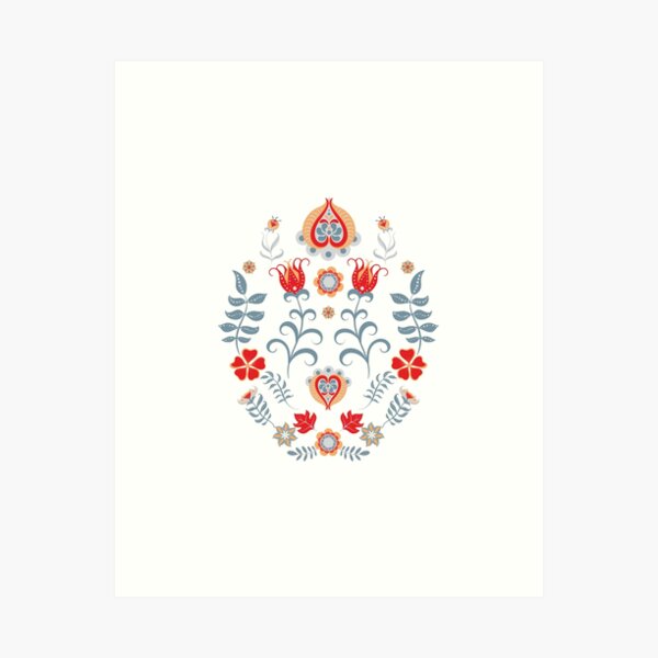 Item preview, Hygge Scandinavian Folk Art designed and sold by NordicStudio.