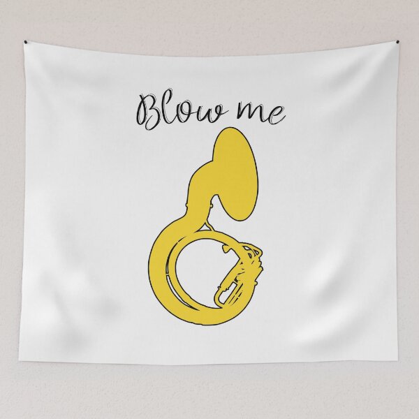Item preview, Sousaphone - BLOW ME - Funny Sousaphone Gift, marching band, brass band designed and sold by HEJAshirts.