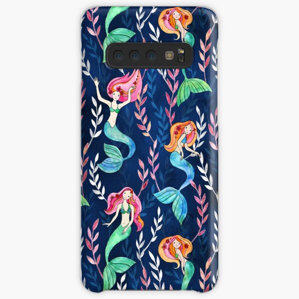 Merry Mermaids in Watercolor Samsung Galaxy Snap Case