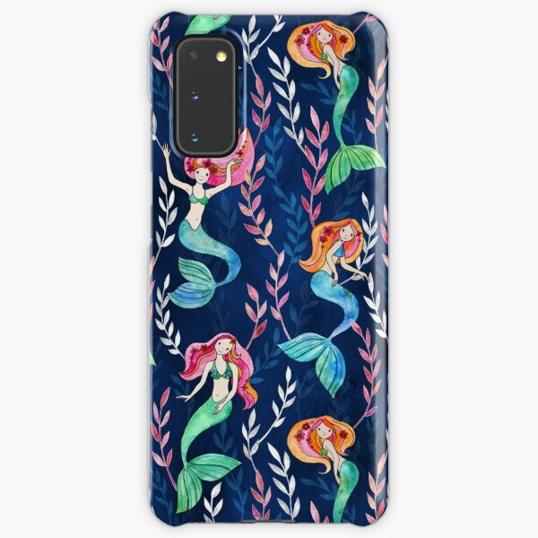 Merry Mermaids in Watercolor Samsung Galaxy Snap Case