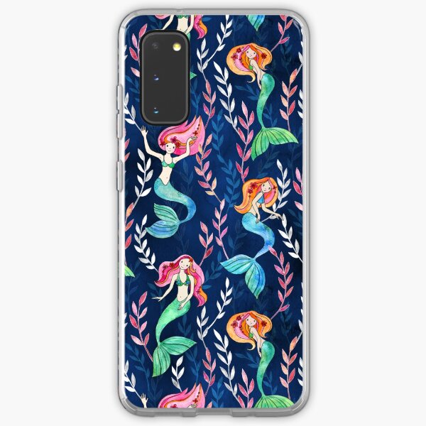 Merry Mermaids in Watercolor Samsung Galaxy Soft Case