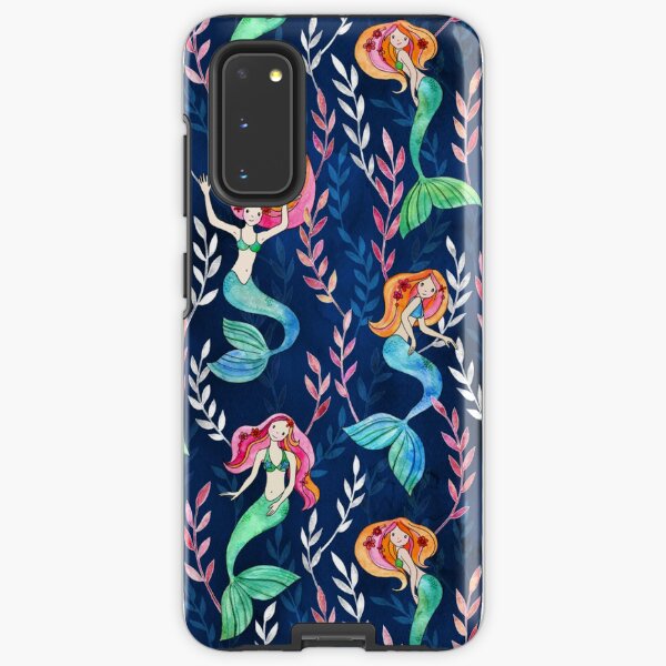 Merry Mermaids in Watercolor Samsung Galaxy Tough Case