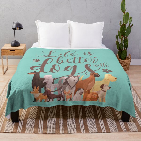 Item preview, Life is better with dogs designed and sold by RatArt Designs.