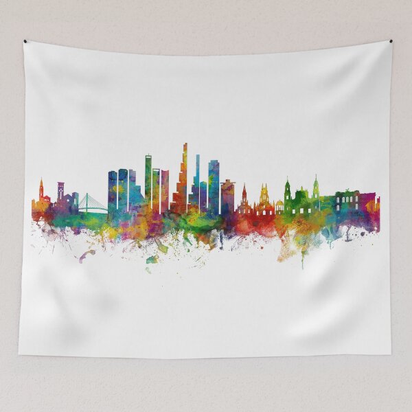 Aperçu de l'œuvre Bogotá Colombia Skyline créée et vendue par ArtPrints.