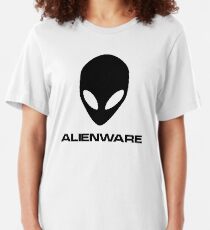 Alienware Dell Gaming logo Black Slim Fit T-Shirt