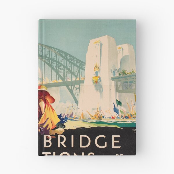 Item preview, Vintage Art Deco Sydney Harbour Bridge Print (1932) designed and sold by anmm.