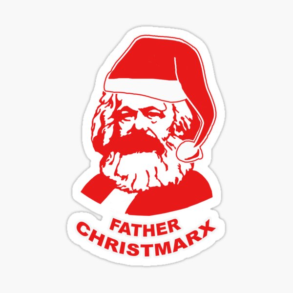 Father Christmarx- Santa Claus karl Marx Sticker
