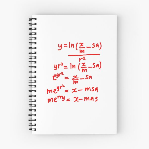 Item preview, Christmas Greeting for mathematicians (red) designed and sold by Calligrapher66.