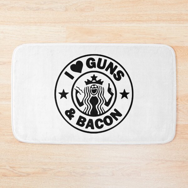 Item preview, I Love Guns and Bacon (Black) designed and sold by TheLastStand.