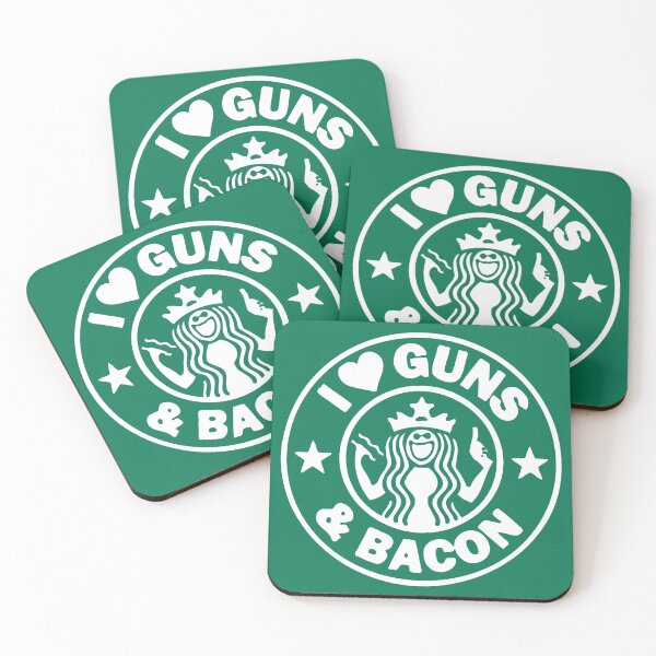 Item preview, I Love Guns and Bacon (White) designed and sold by TheLastStand.