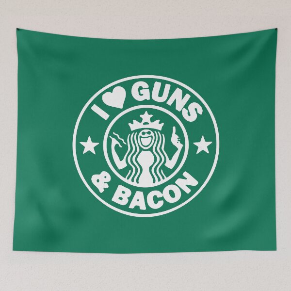 Item preview, I Love Guns and Bacon (White) designed and sold by TheLastStand.