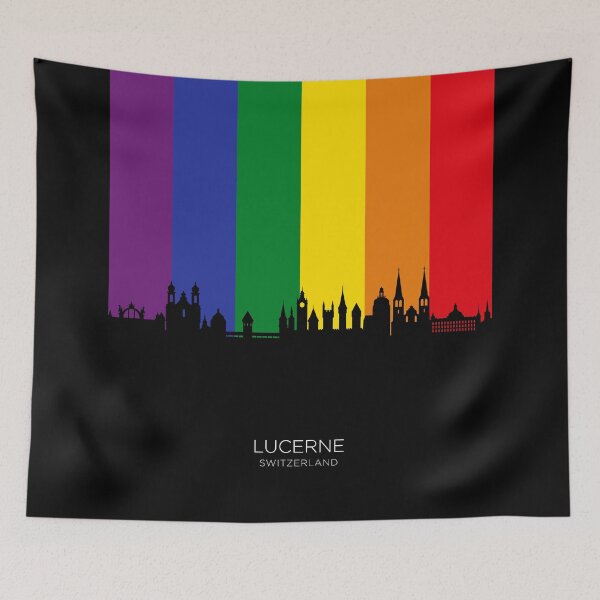 Item preview, Lucerne Switzerland Luzern Skyline designed and sold by ArtPrints.