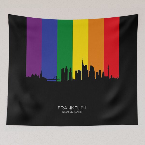 Item preview, Frankfurt Germany Skyline designed and sold by ArtPrints.