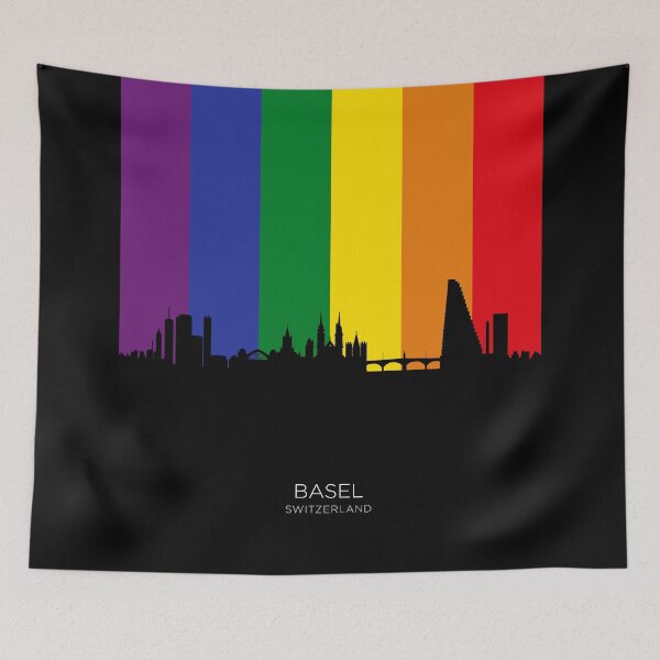 Item preview, Basel Switzerland Skyline designed and sold by ArtPrints.