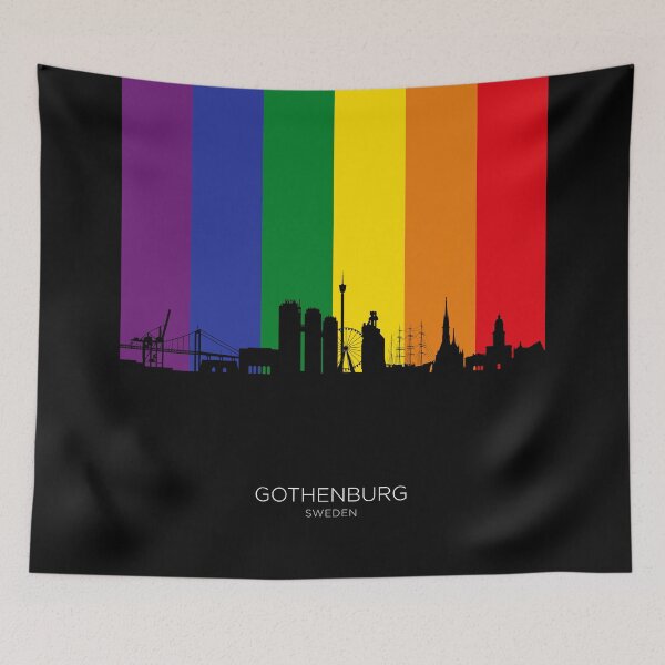 Item preview, Gothenburg Sweden Skyline designed and sold by ArtPrints.