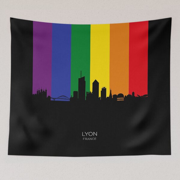 Item preview, Lyon France Skyline designed and sold by ArtPrints.