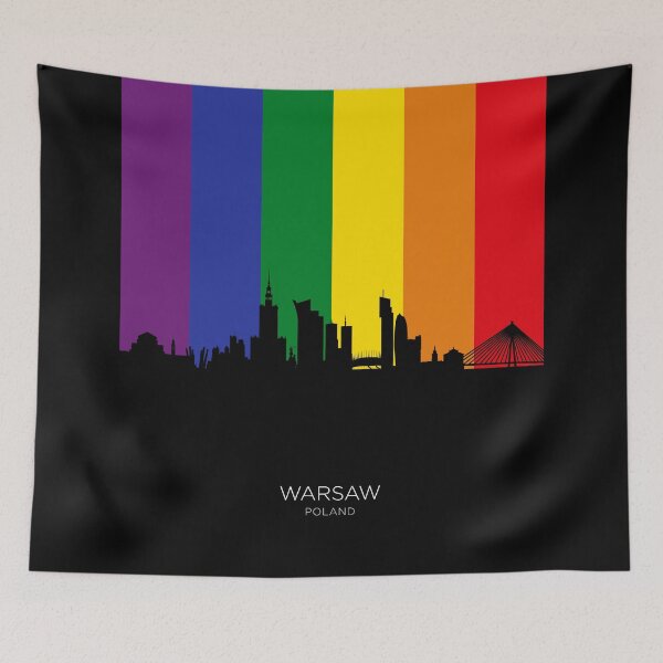 Item preview, Warsaw Poland Skyline designed and sold by ArtPrints.