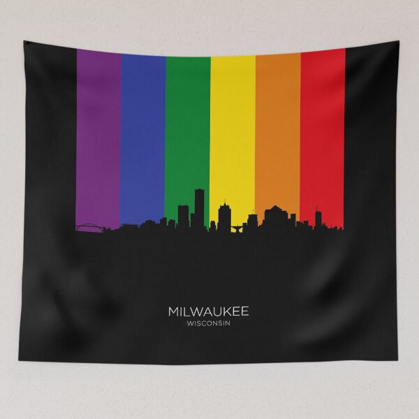 Item preview, Milwaukee Wisconsin Skyline designed and sold by ArtPrints.