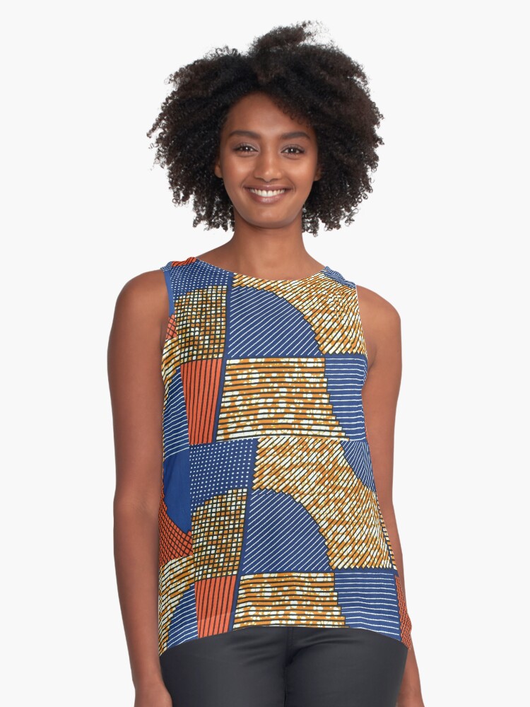 ankara sleeveless tops