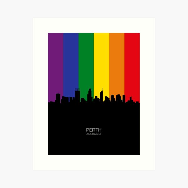 Item preview, Perth Australia Skyline designed and sold by ArtPrints.