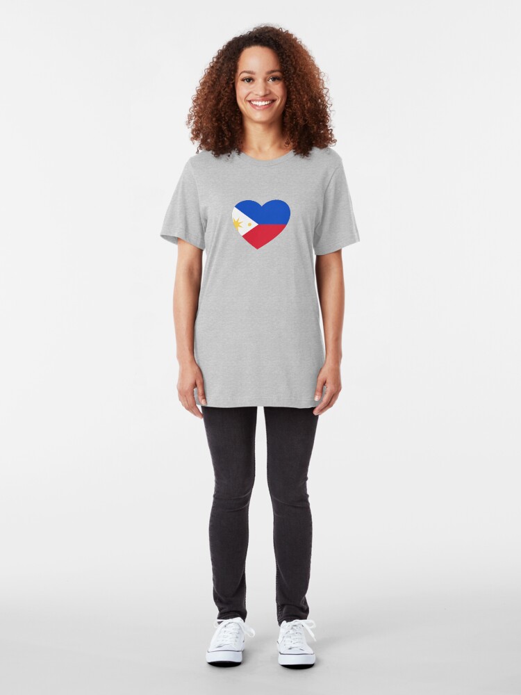 Alternate view of Filipino Heart Slim Fit T-Shirt