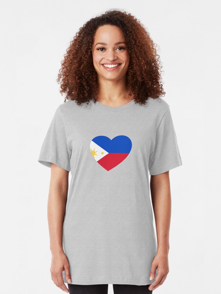 Alternate view of Filipino Heart Slim Fit T-Shirt