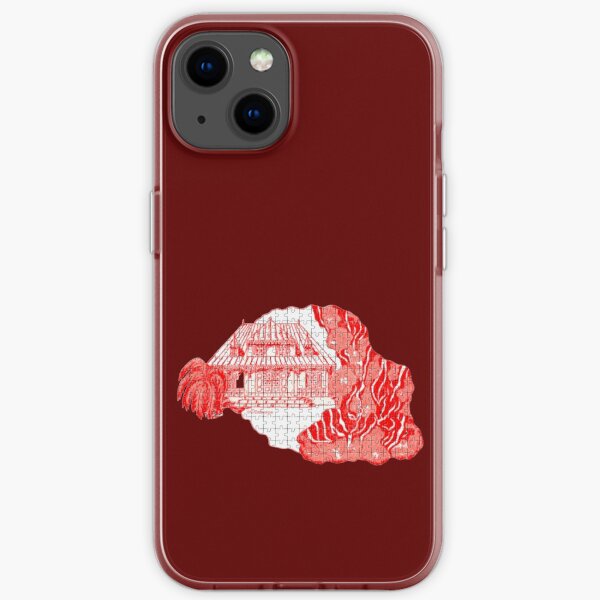 Reunion Island, puzzle style, France. iPhone Soft Case