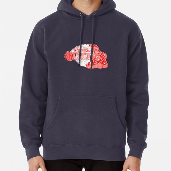 Reunion Island, puzzle style, France. Pullover Hoodie