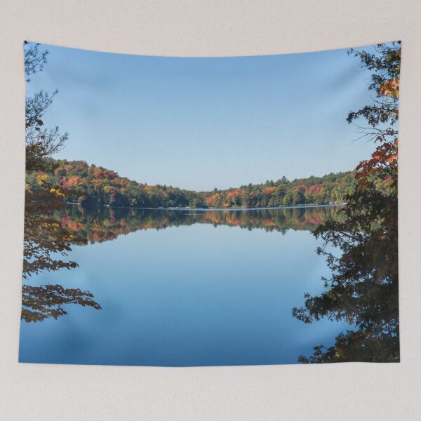 Item preview, Framing Autumn - a Serene Muskoka Lake designed and sold by Georgia Mizuleva.