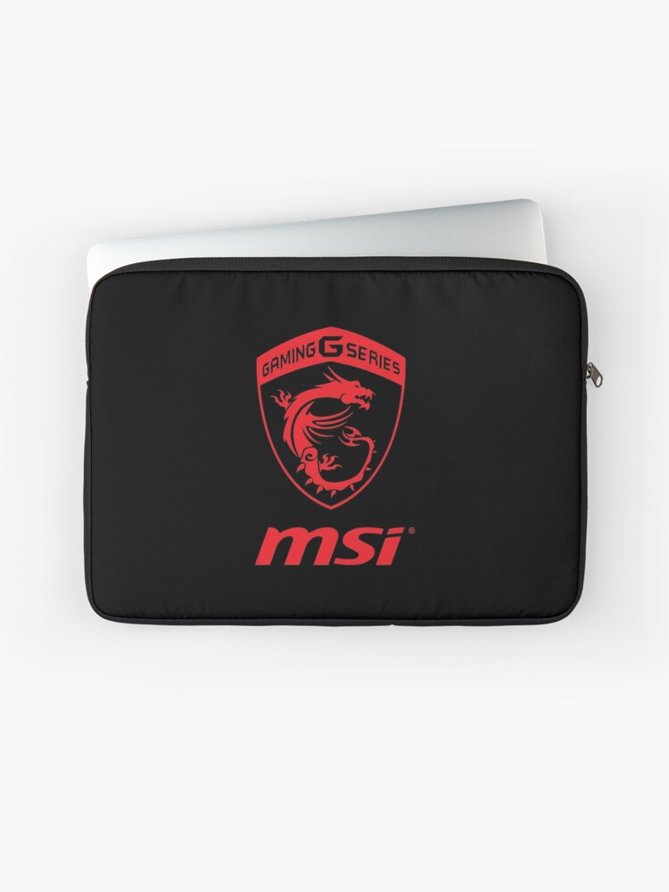 Funda para portátil «Logotipo transparente de MSI Gaming Series rojo» de cacinadam Redbubble