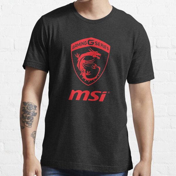 MSI Gaming Series Transparent Logo red Essential T-Shirt