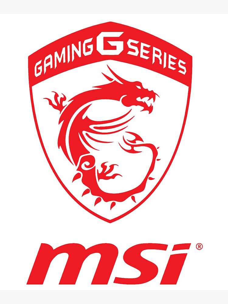 Bolsa de tela «Logotipo transparente de MSI Gaming Series rojo» de ...