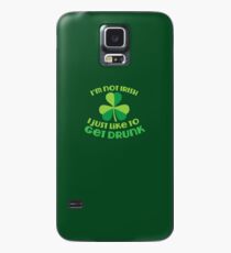 Ich bin kein Ire Ich mag es einfach zu BETRUNKEN! lustiger Entwurf St. Patricks Tages Hülle & Klebefolie für Samsung Galaxy