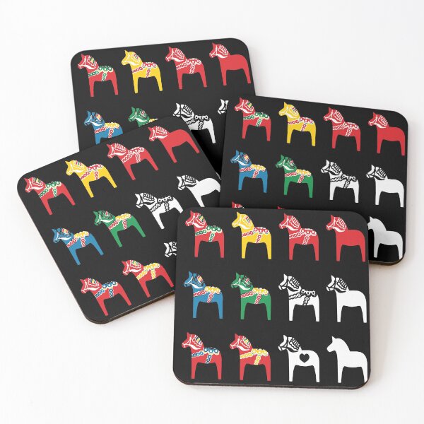 Item preview, Dala Horses Dalarna Sweden Horse Dalecarlian Swedish Colorful designed and sold by funnytshirtemp.