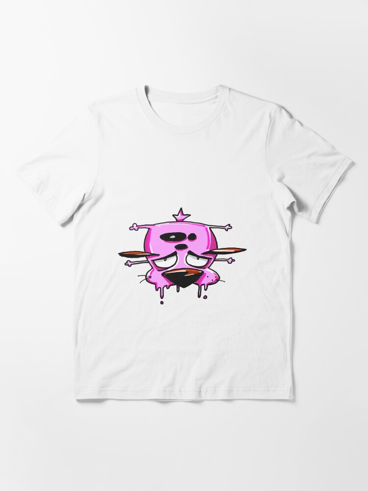 Alternate view of Courage the Cowardly Dog™ Splattered Essential T-Shirt