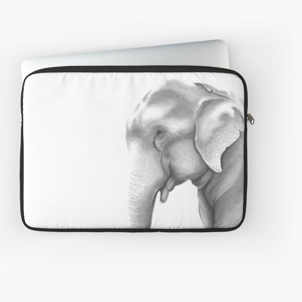 'Raju', The Crying Elephant. Laptop Sleeve