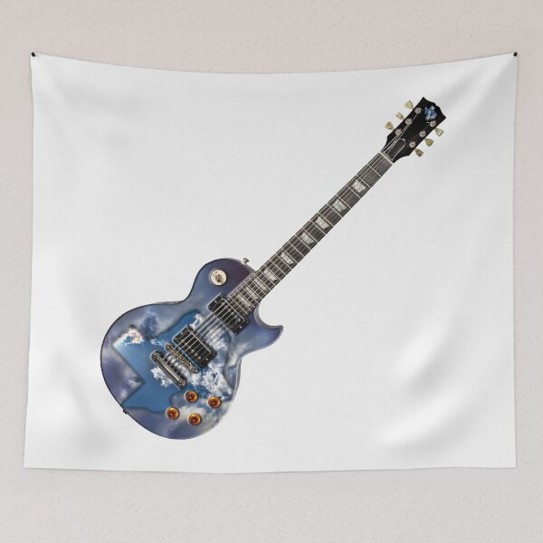 Item preview, Texas Shape Clouds Guitar at 45 Degree Angle designed and sold by Warren Paul Harris.