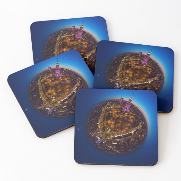 Item preview, Dusk and Moon over little planet Warsaw designed and sold by Lukasz Szczepanski.