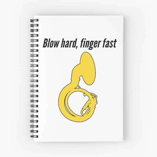 Item preview, Sousaphone - BLOW HARD, FINGER FAST - Funny Sousaphone Gift, marching band, brass band designed and sold by HEJAshirts.