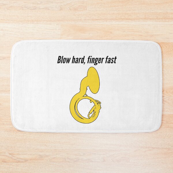 Item preview, Sousaphone - BLOW HARD, FINGER FAST - Funny Sousaphone Gift, marching band, brass band designed and sold by HEJAshirts.