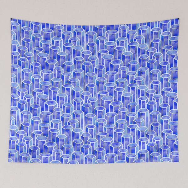Item preview, Blue Hexagonal designed and sold by The Wellington Boot.