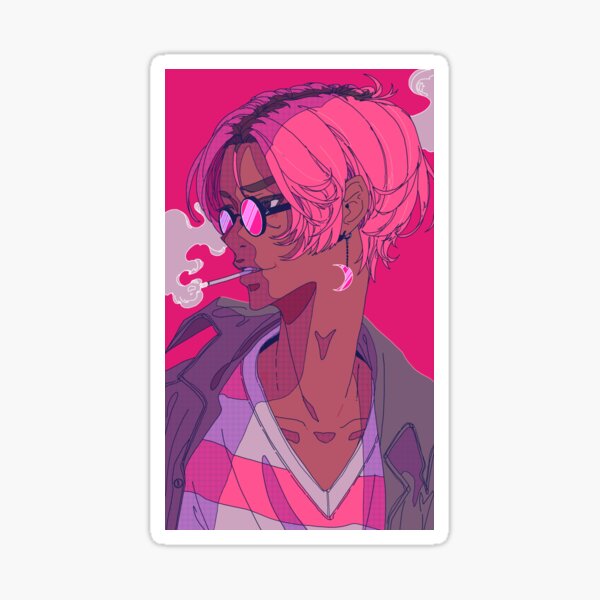 “Crescent moon” Sticker by KuuraKoskinen | Redbubble